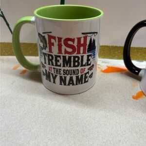 Mens Tremble Mug - Green and White